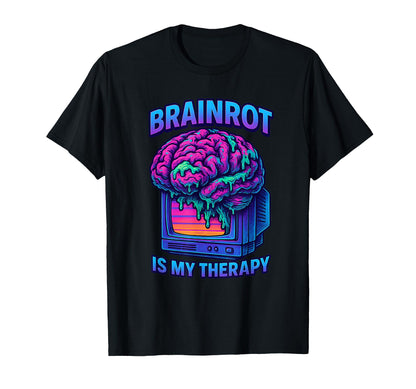 Brainrot Vaporwave Meme Tv Aesthetic T-Shirt - Custom Art Print Unisex - T-Shirt, Sweatshirt, Hoodie