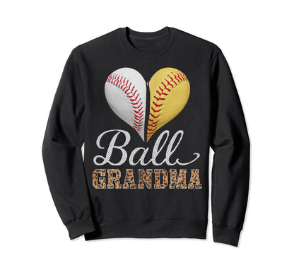 Baseball Grandma Grandmother Granny Sweatshirt - Unique Graphic Men Women - T-Shirt, Sweatshirt, Hoodie
