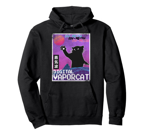 Japanese Vaporwave Aesthetic 90S Digital Hoodie - Graphic Print Unisex - T-Shirt, Sweatshirt, Hoodie
