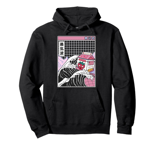 Strawberry Milk Kanagawa Wave Digital Hoodie - Streetwear Style Unisex - T-Shirt, Sweatshirt, Hoodie