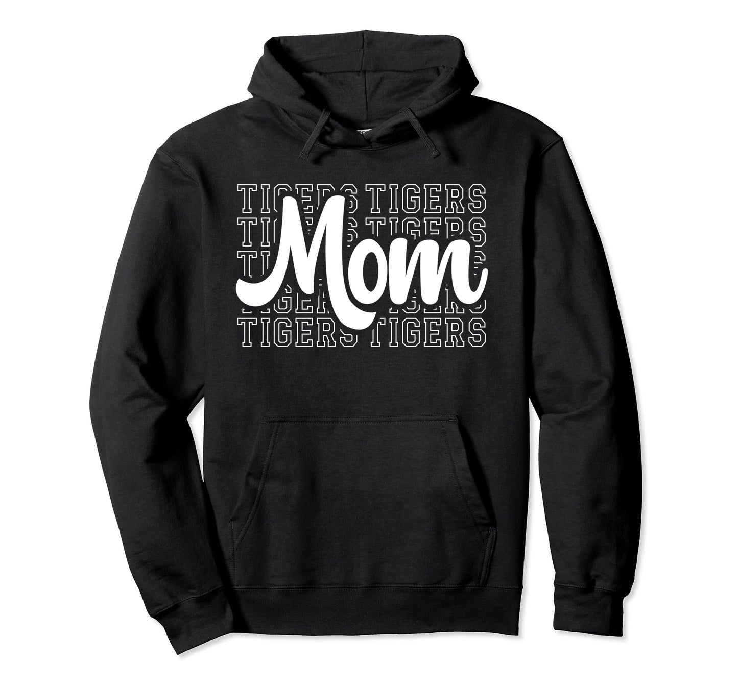Tigers Game Mascot Day Football Tigers Mom Hoodie - Minimalist Print Unisex - T-Shirt, Sweatshirt, Hoodie
