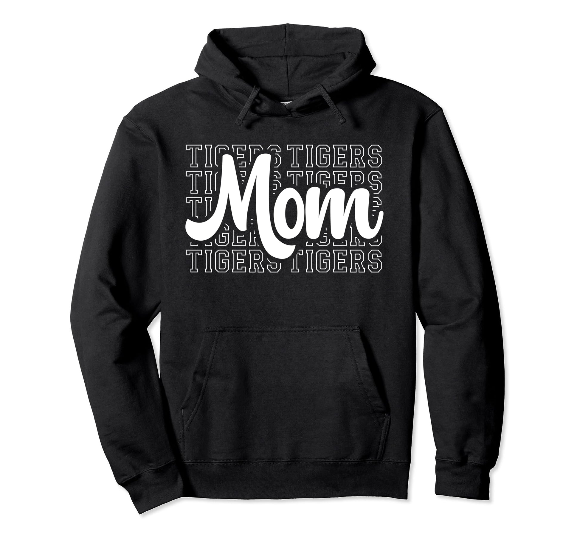 Tigers Game Mascot Day Football Tigers Mom Hoodie - Minimalist Print Unisex - T-Shirt, Sweatshirt, Hoodie