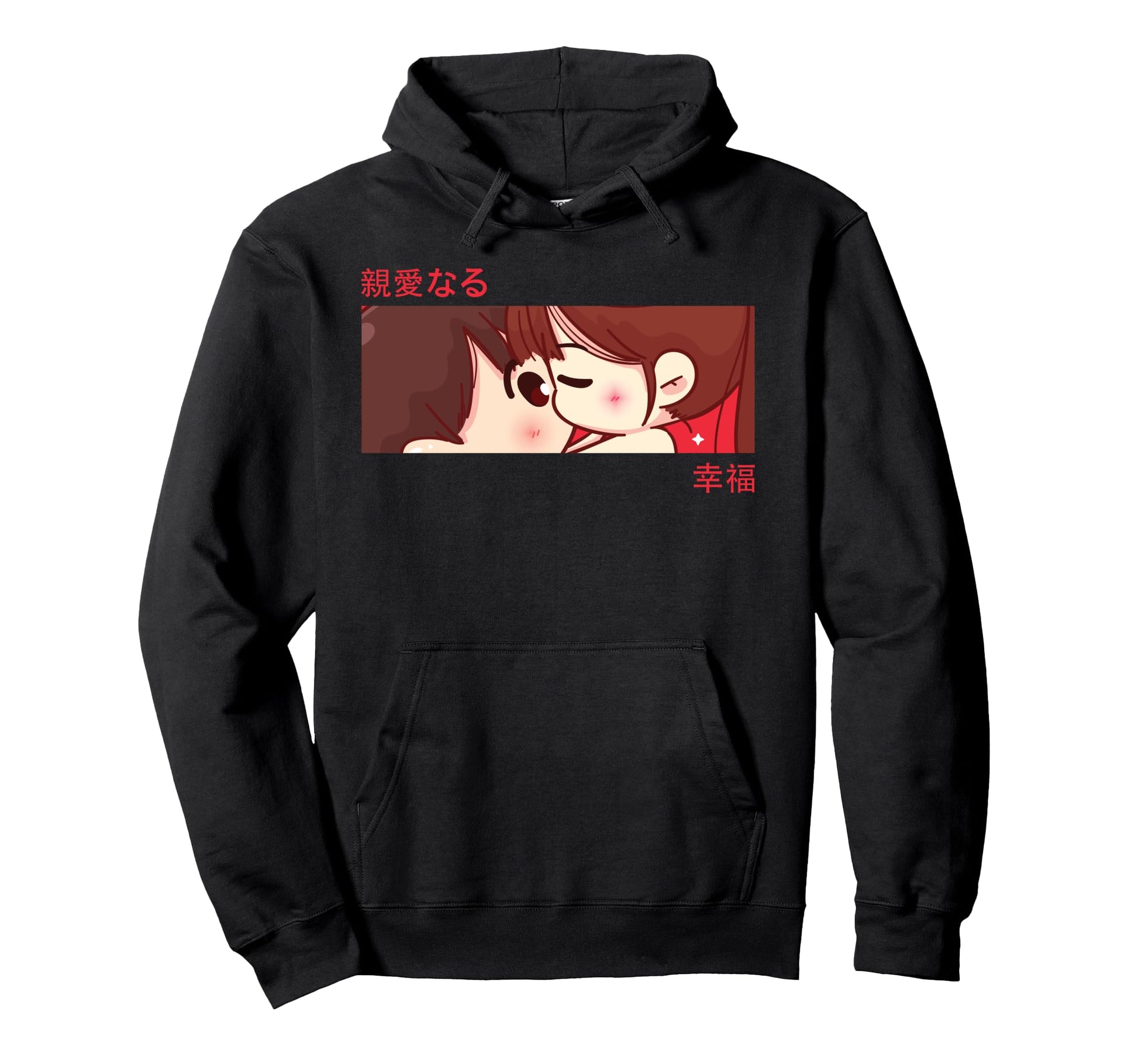 Anime Eyes Japan Culture Couple Hoodie - Casual Everyday Wear Unisex - T-Shirt, Sweatshirt, Hoodie