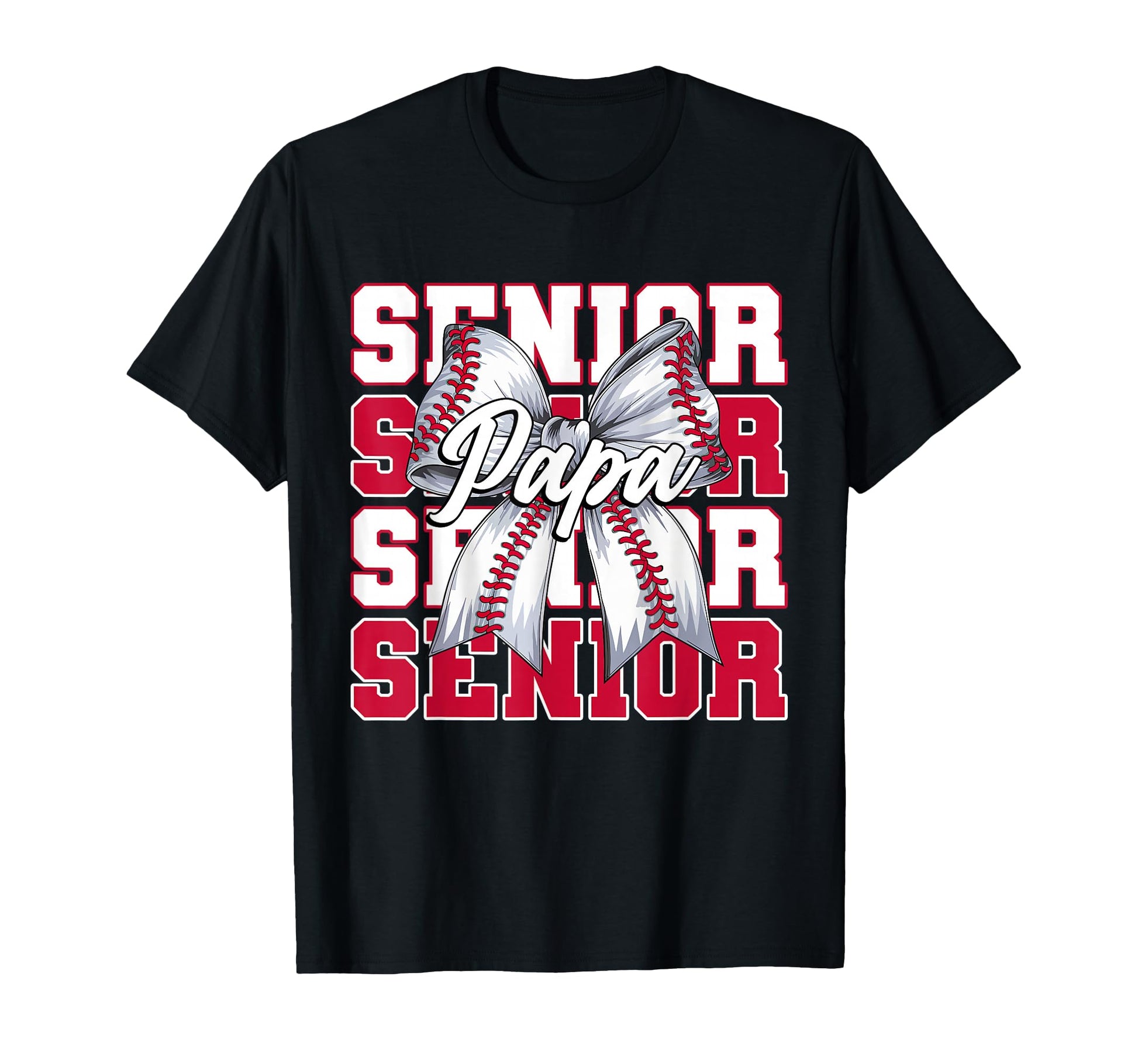 Baseball Papa Senior 2026 Coquette T-Shirt - Fun Novelty Design Men Women - T-Shirt, Sweatshirt, Hoodie