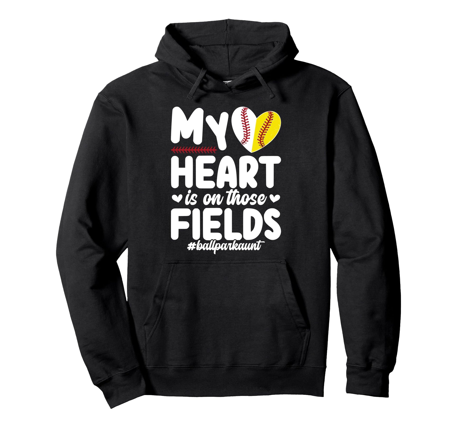 Those Fields Ballpark Aunt Baseball Hoodie - Custom Art Print Unisex - T-Shirt, Sweatshirt, Hoodie