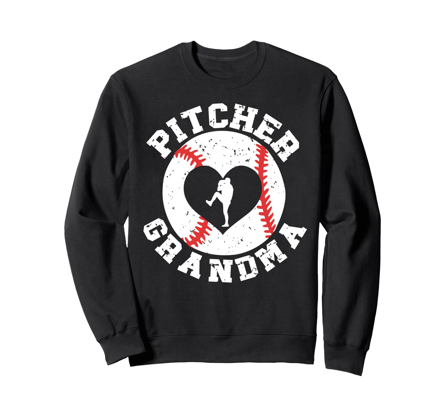 Baseball Pitcher Grandma Baseball Sweatshirt - Trendy Graphic Unisex - T-Shirt, Sweatshirt, Hoodie