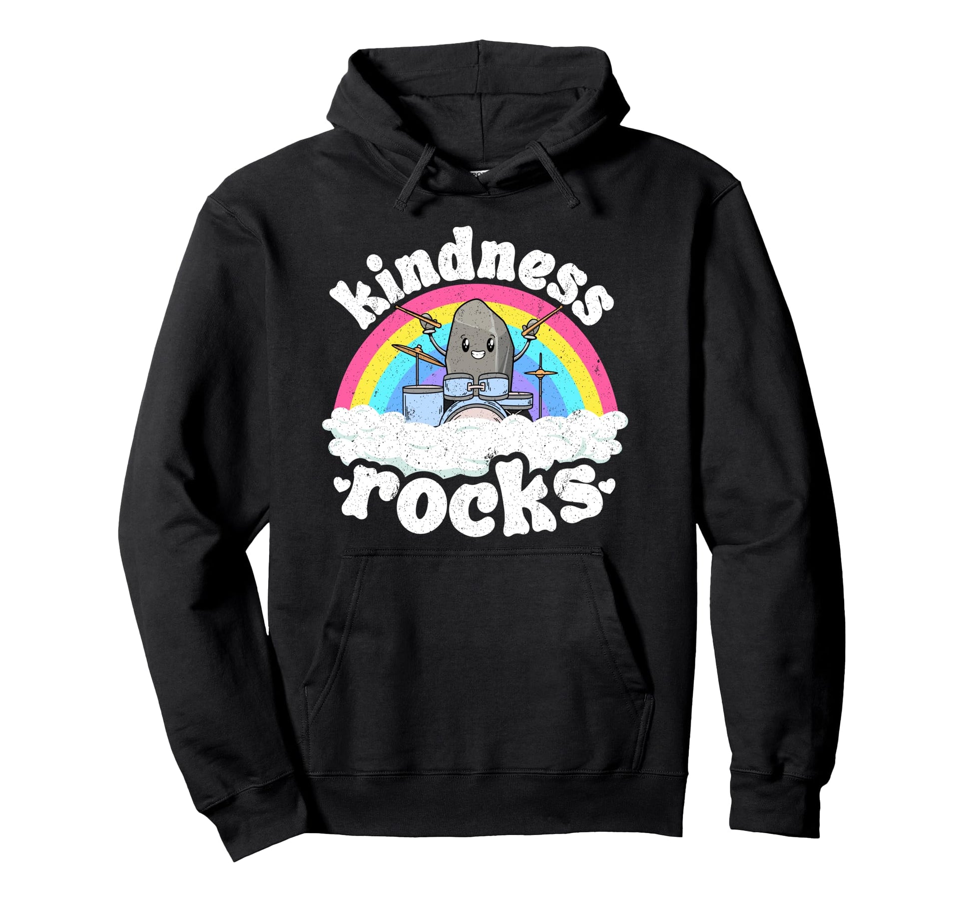 Anti Bullying Rainbow Hippie Music Hoodie - Custom Art Print Men Women - T-Shirt, Sweatshirt, Hoodie