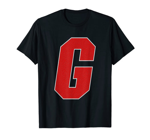 Letter G Monogram Varsity Alphabet T-Shirt - Fun Novelty Design Men Women - T-Shirt, Sweatshirt, Hoodie