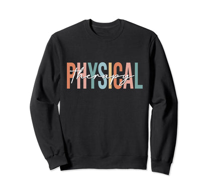 Boho Physical Therapy Stethoscope Sweatshirt - Unique Graphic Men Women - T-Shirt, Sweatshirt, Hoodie