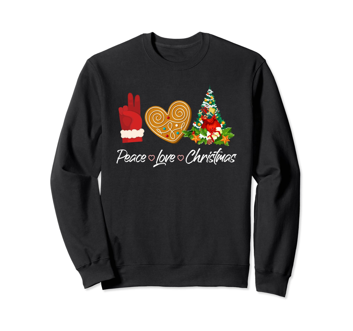 Peace Love Lover Sweatshirt - Minimalist Print Men Women - T-Shirt, Sweatshirt, Hoodie