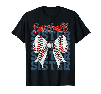 Baseball Sister Cheerful Sports T-Shirt - Casual Everyday Wear Men Women - T-Shirt, Sweatshirt, Hoodie