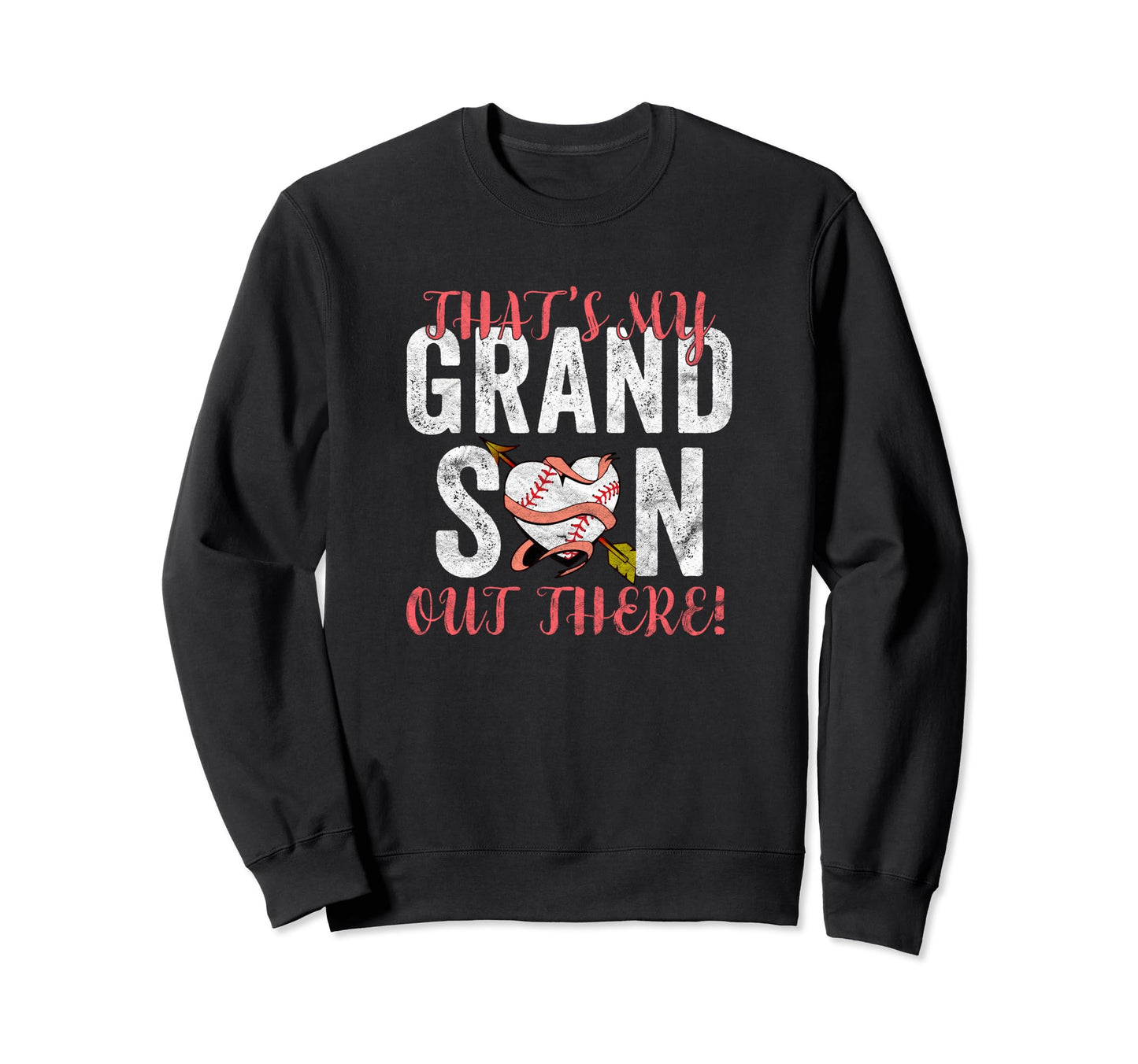 Thats My Grandson Baseball Grandma Sweatshirt - Minimalist Print Unisex - T-Shirt, Sweatshirt, Hoodie