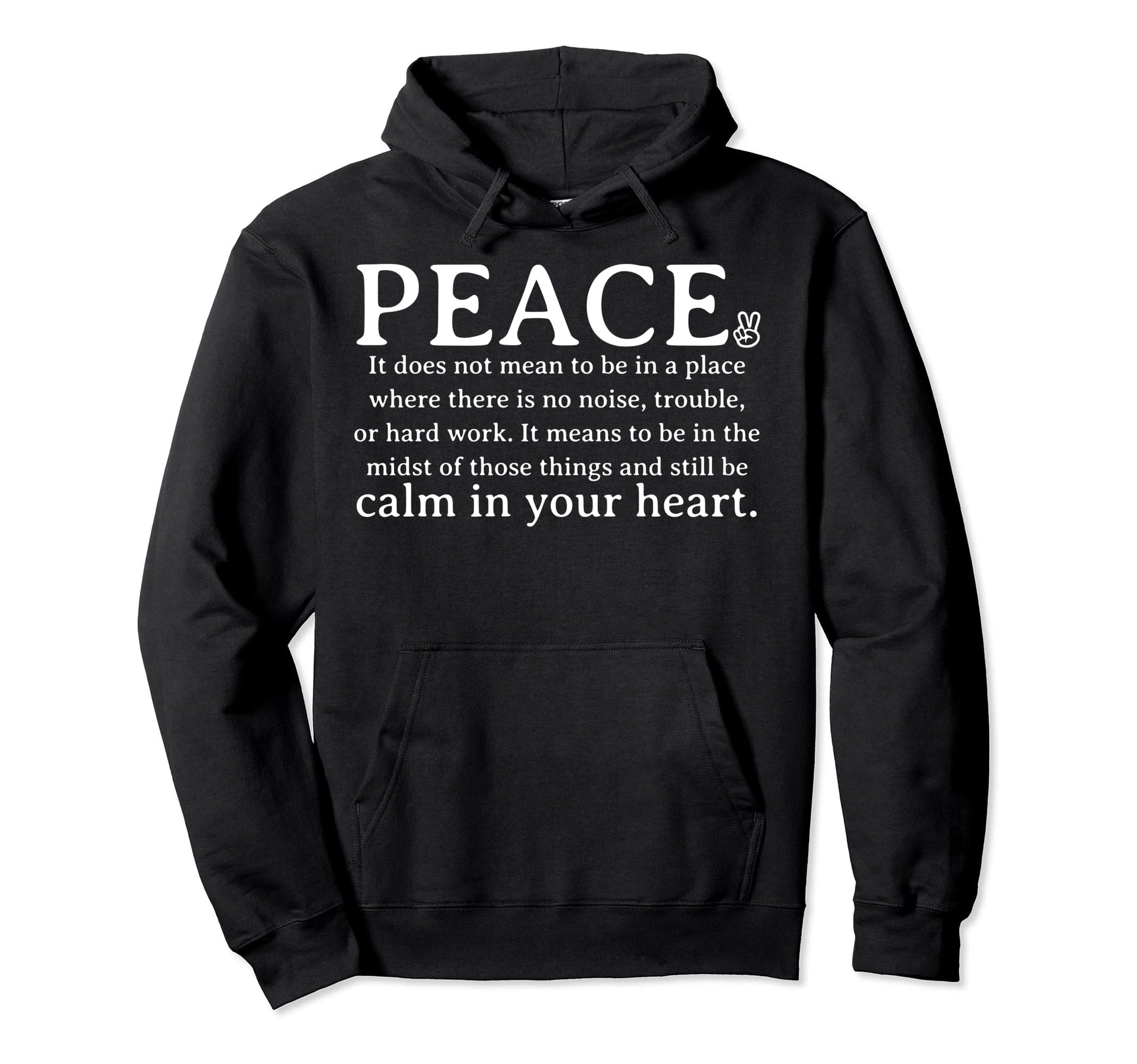 Peace Meaning Definition Boho Hippie Hoodie - Custom Art Print for Adults - T-Shirt, Sweatshirt, Hoodie