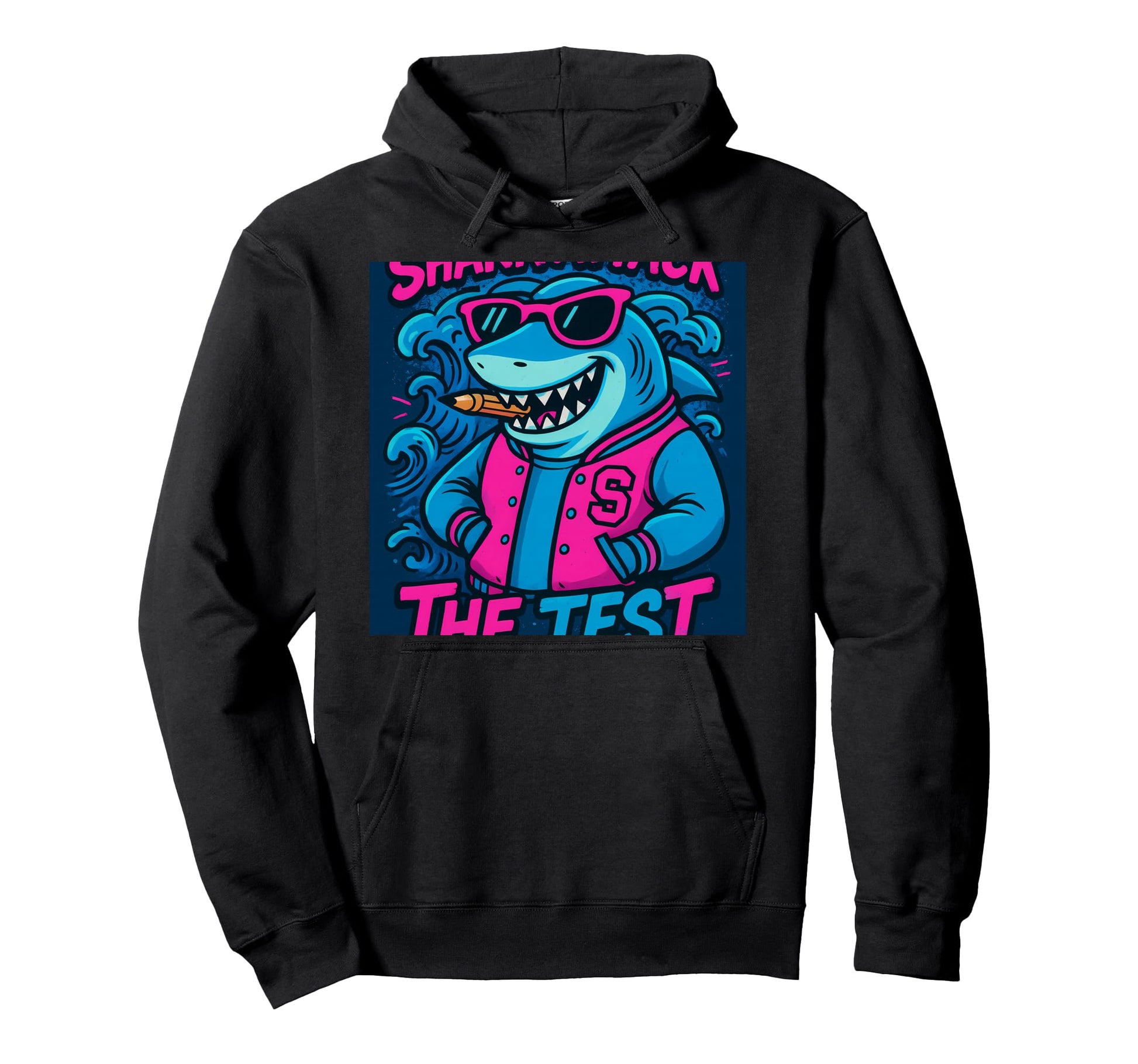 Synthwave Llama Yoga Meditation Hoodie - Minimalist Print Men Women - T-Shirt, Sweatshirt, Hoodie