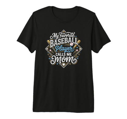 Funny Baseball Mom My Favorite T-Shirt - Aesthetic Graphic for Adults - T-Shirt, Sweatshirt, Hoodie