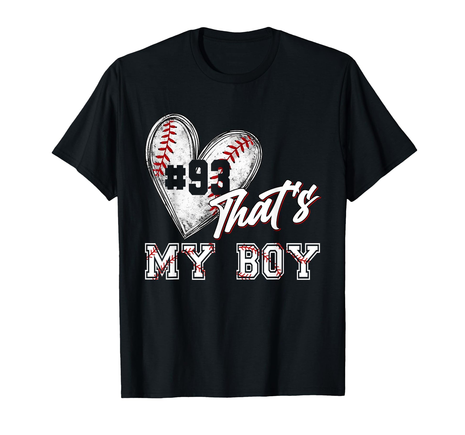 That My Baseball Player Number 93 T-Shirt - Minimalist Print Men Women - T-Shirt, Sweatshirt, Hoodie