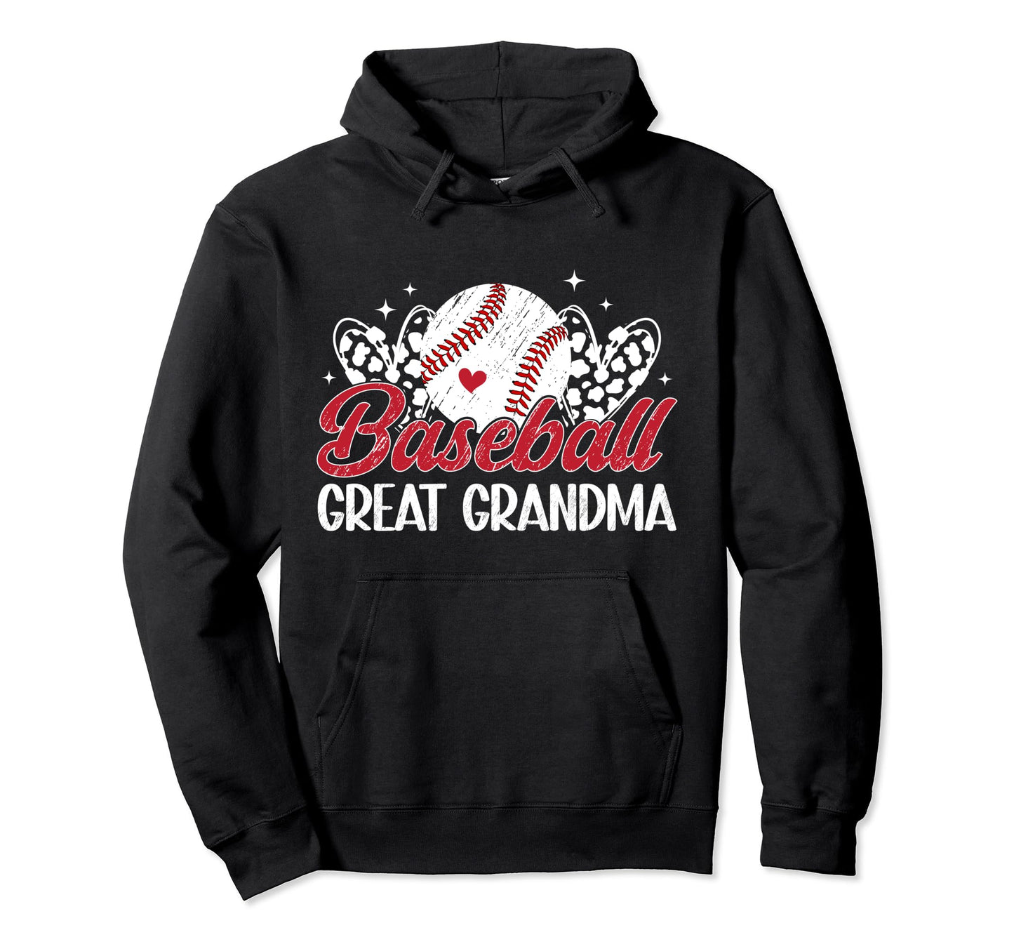 Baseball Great Grandma Baseball Player Great Hoodie - Graphic Print Unisex - T-Shirt, Sweatshirt, Hoodie