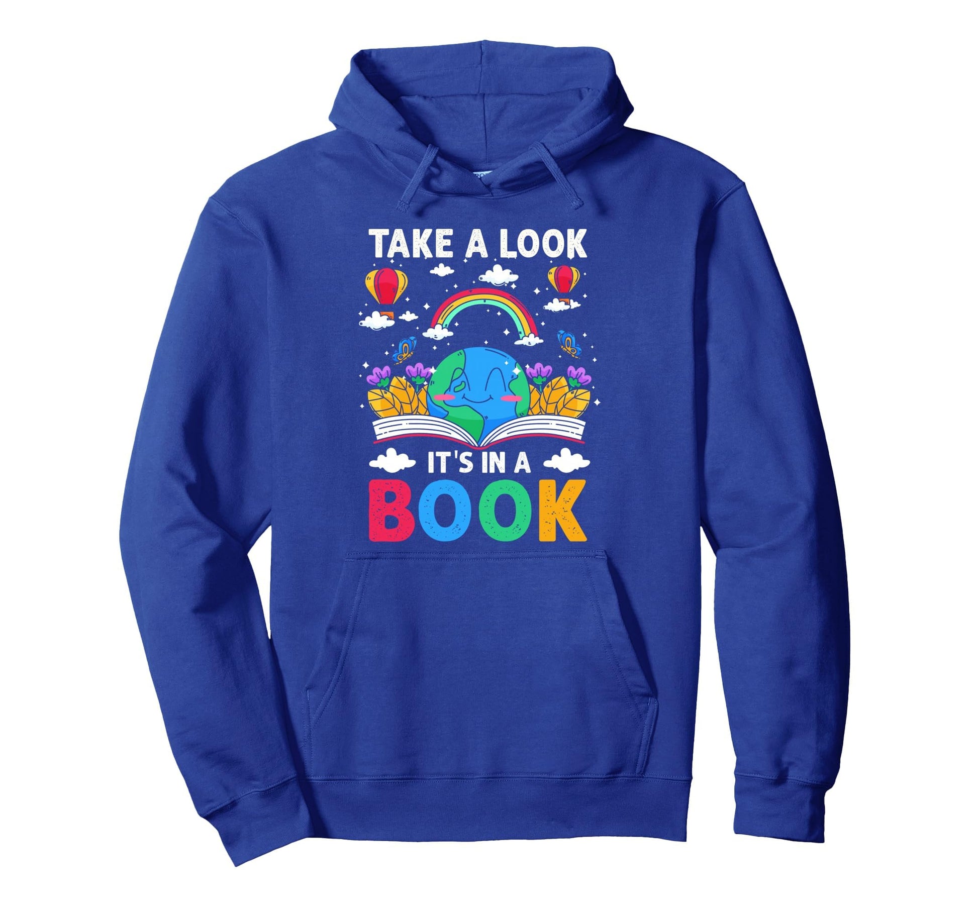 Take Its Book Reading Rainbow Hoodie - Graphic Print Unisex - T-Shirt, Sweatshirt, Hoodie