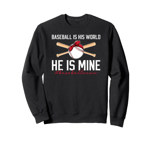 Baseball Nana Grandma Proud Baseball Sweatshirt - Graphic Print Unisex - T-Shirt, Sweatshirt, Hoodie