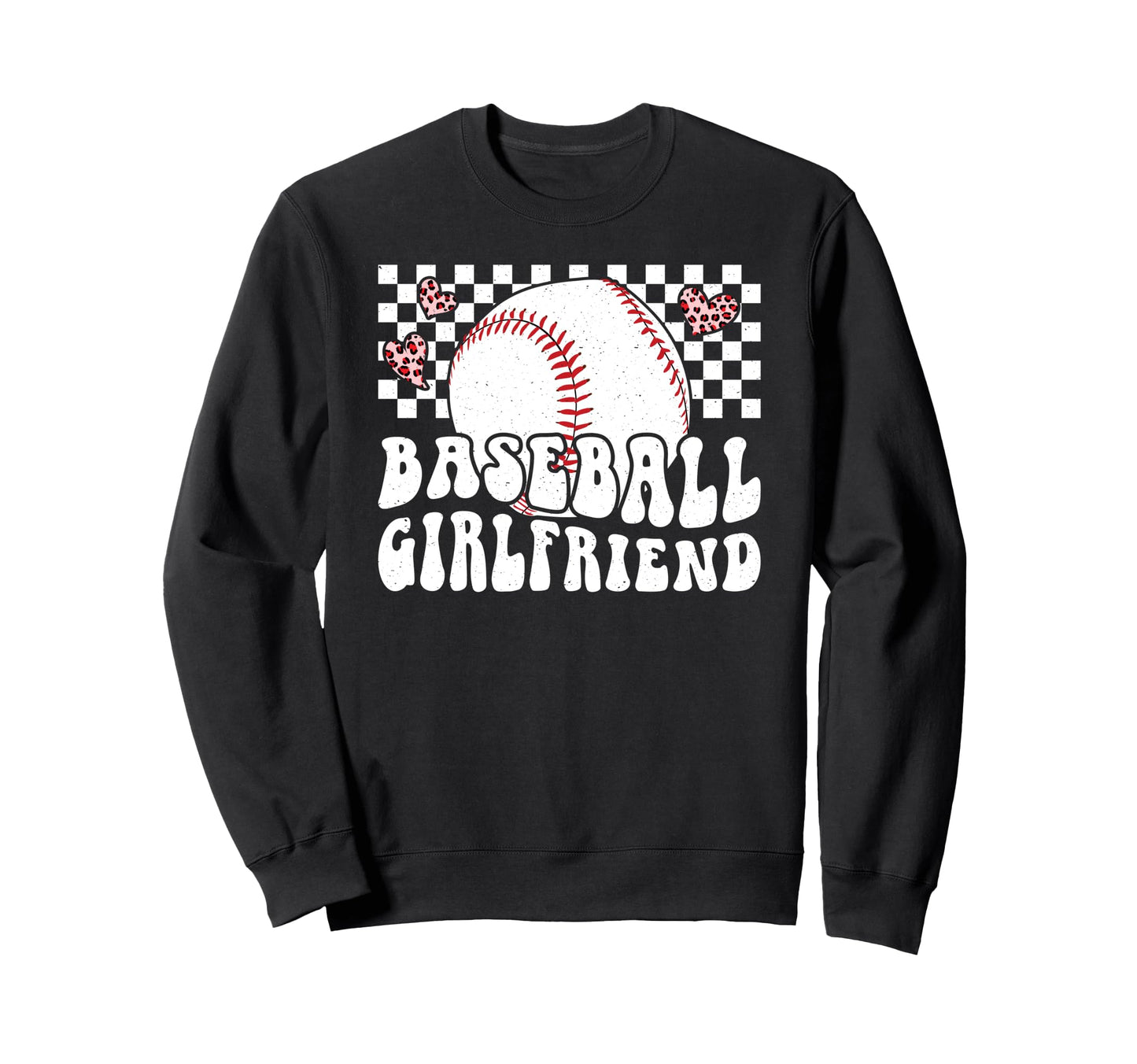Baseball Girlfriend Groovy Sweatshirt - Custom Art Print Men Women - T-Shirt, Sweatshirt, Hoodie