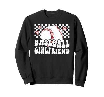 Baseball Girlfriend Groovy Sweatshirt - Custom Art Print Men Women - T-Shirt, Sweatshirt, Hoodie