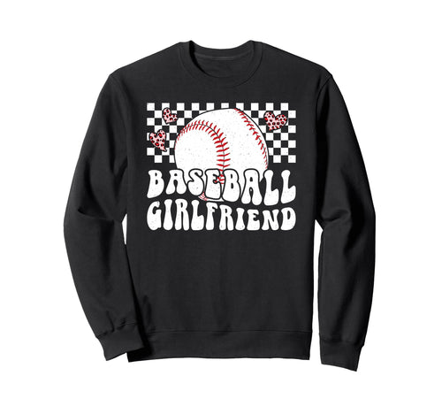 Baseball Girlfriend Groovy Sweatshirt - Custom Art Print Men Women - T-Shirt, Sweatshirt, Hoodie