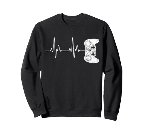 Gamer Heartbeat Young Teen Sweatshirt - Fun Novelty Design Men Women - T-Shirt, Sweatshirt, Hoodie