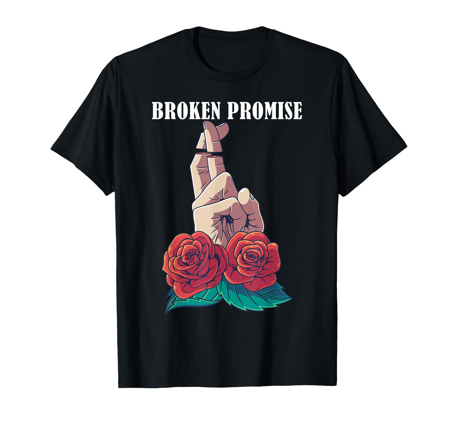 Broken Promise Aesthetic Vaporwave T-Shirt - Minimalist Print for Adults - T-Shirt, Sweatshirt, Hoodie