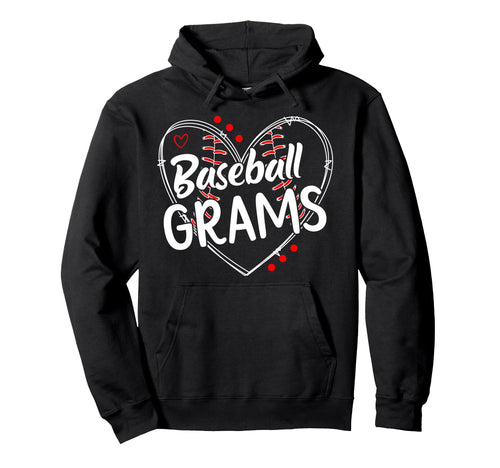 Baseball Grams Heart Grams Baseball Hoodie - Fun Novelty Design Men Women - T-Shirt, Sweatshirt, Hoodie