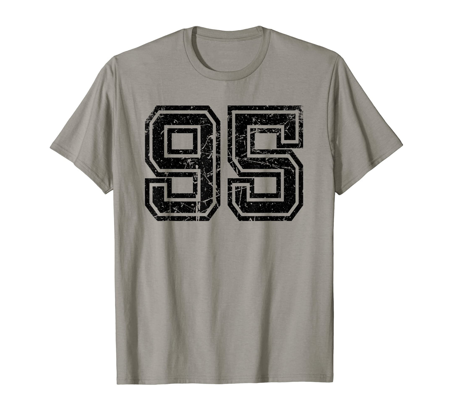 Number 95 Sports Jersey Varsity Lucky T-Shirt - Novelty Apparel Unisex - T-Shirt, Sweatshirt, Hoodie