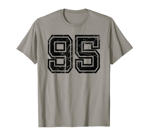 Number 95 Sports Jersey Varsity Lucky T-Shirt - Novelty Apparel Unisex - T-Shirt, Sweatshirt, Hoodie
