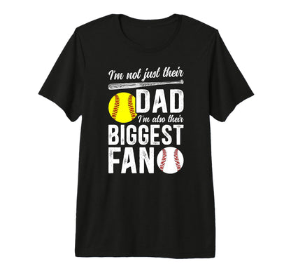 Mens Their Biggest Fan Baseball T-Shirt - Unique Graphic for Adults - T-Shirt, Sweatshirt, Hoodie