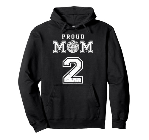 Custom Proud Basketball Mom Number 2 Hoodie - Novelty Apparel for Adults - T-Shirt, Sweatshirt, Hoodie