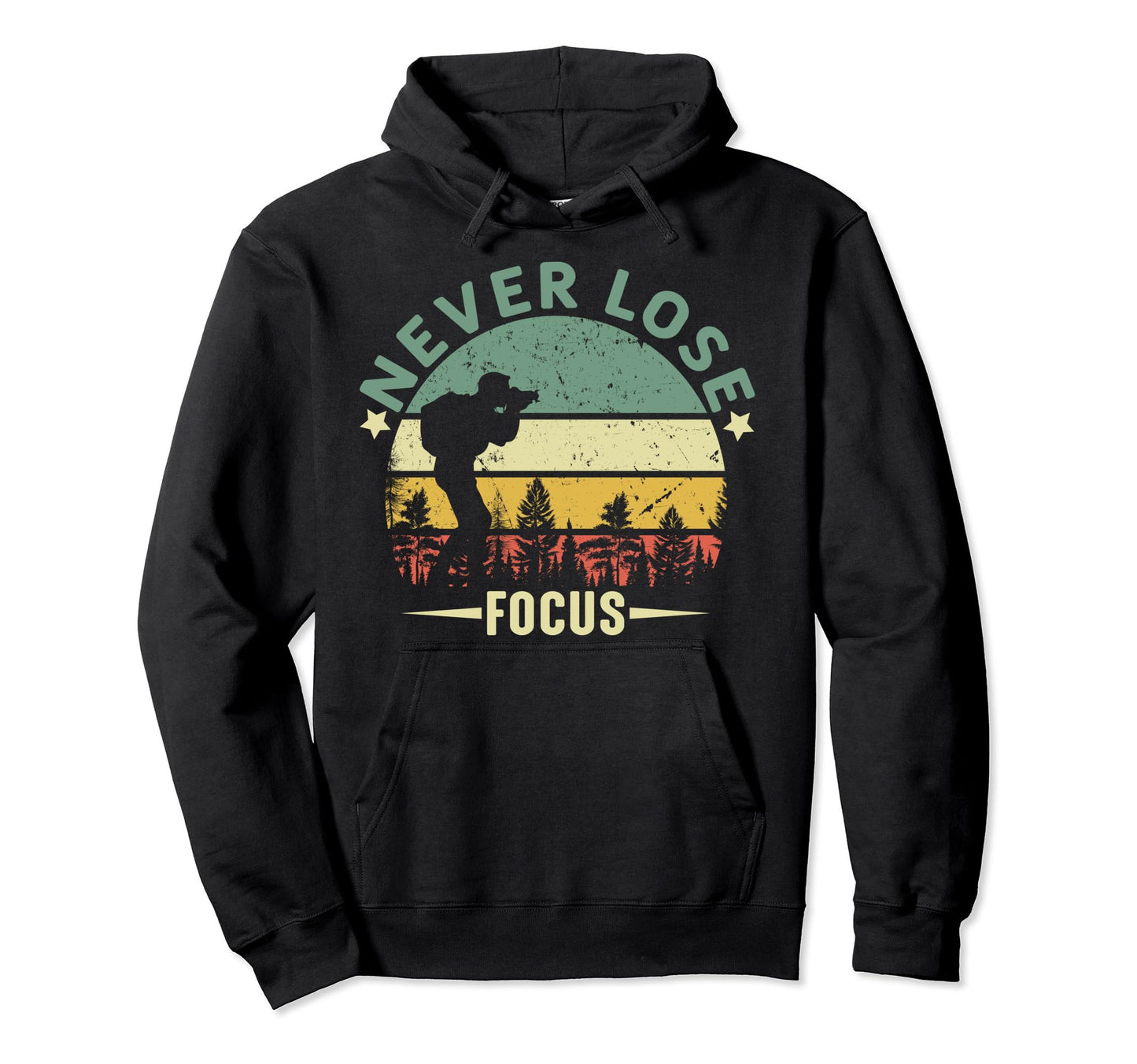 Funny Photographer Camera Never Loose Hoodie - Streetwear Style Unisex - T-Shirt, Sweatshirt, Hoodie