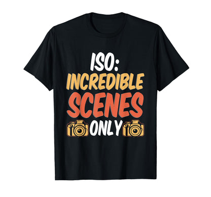 Photo Camera Photographer Flash People T-Shirt - Custom Art Print Unisex - T-Shirt, Sweatshirt, Hoodie