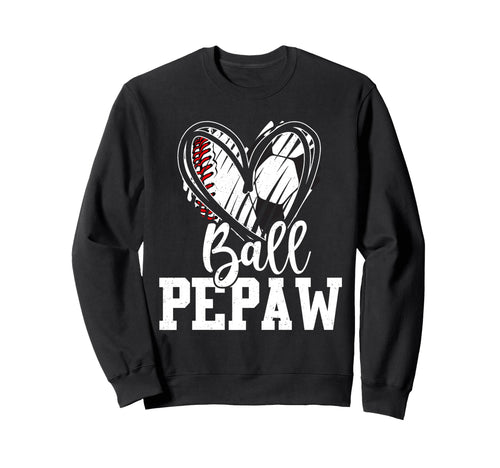 Ball Grandpa Heart Baseball Soccer Ball T-Shirt - Aesthetic Graphic Unisex - T-Shirt, Sweatshirt, Hoodie