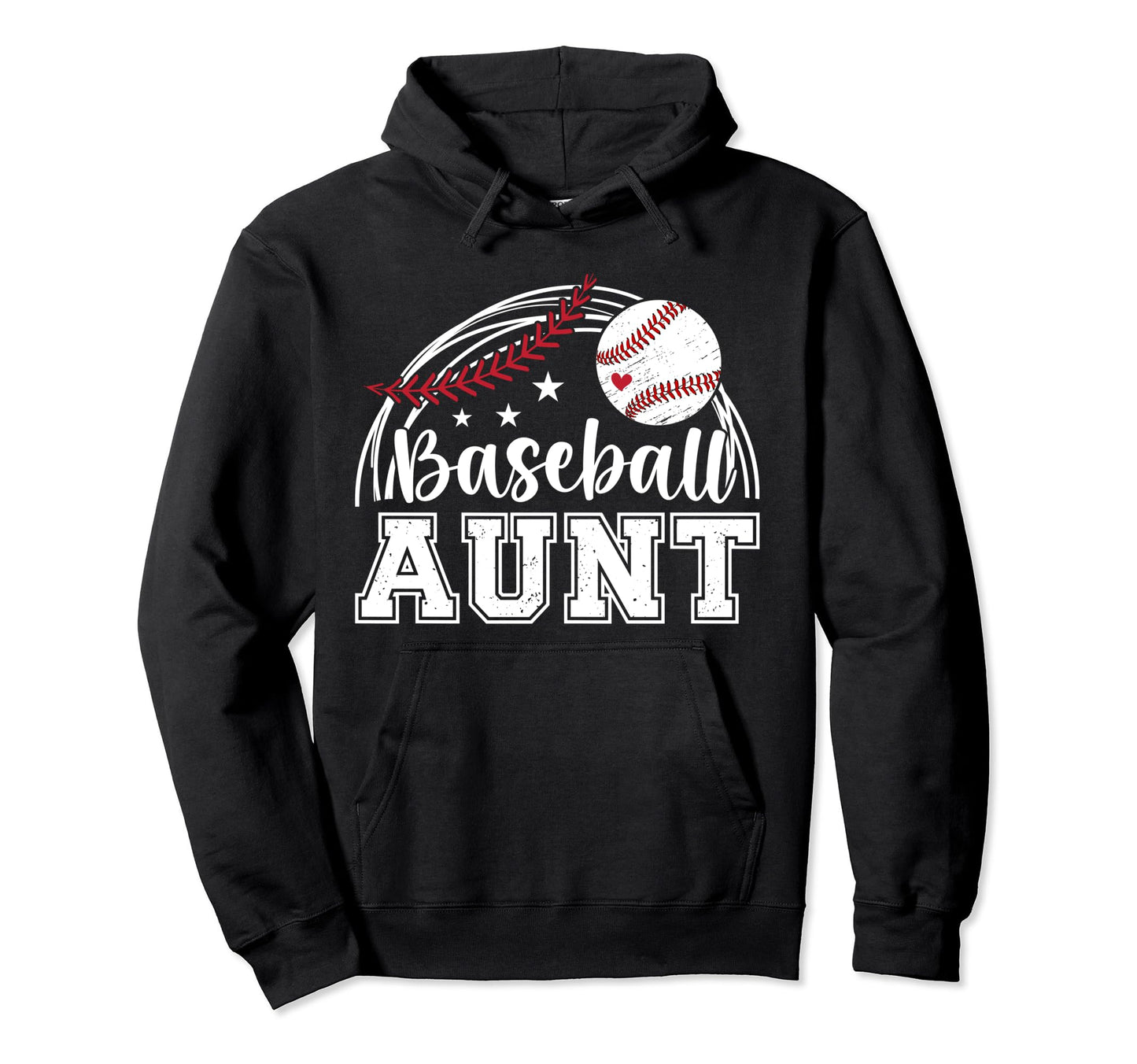 Baseball Aunt Proud Auntie Baseball Hoodie - Streetwear Style Men Women - T-Shirt, Sweatshirt, Hoodie