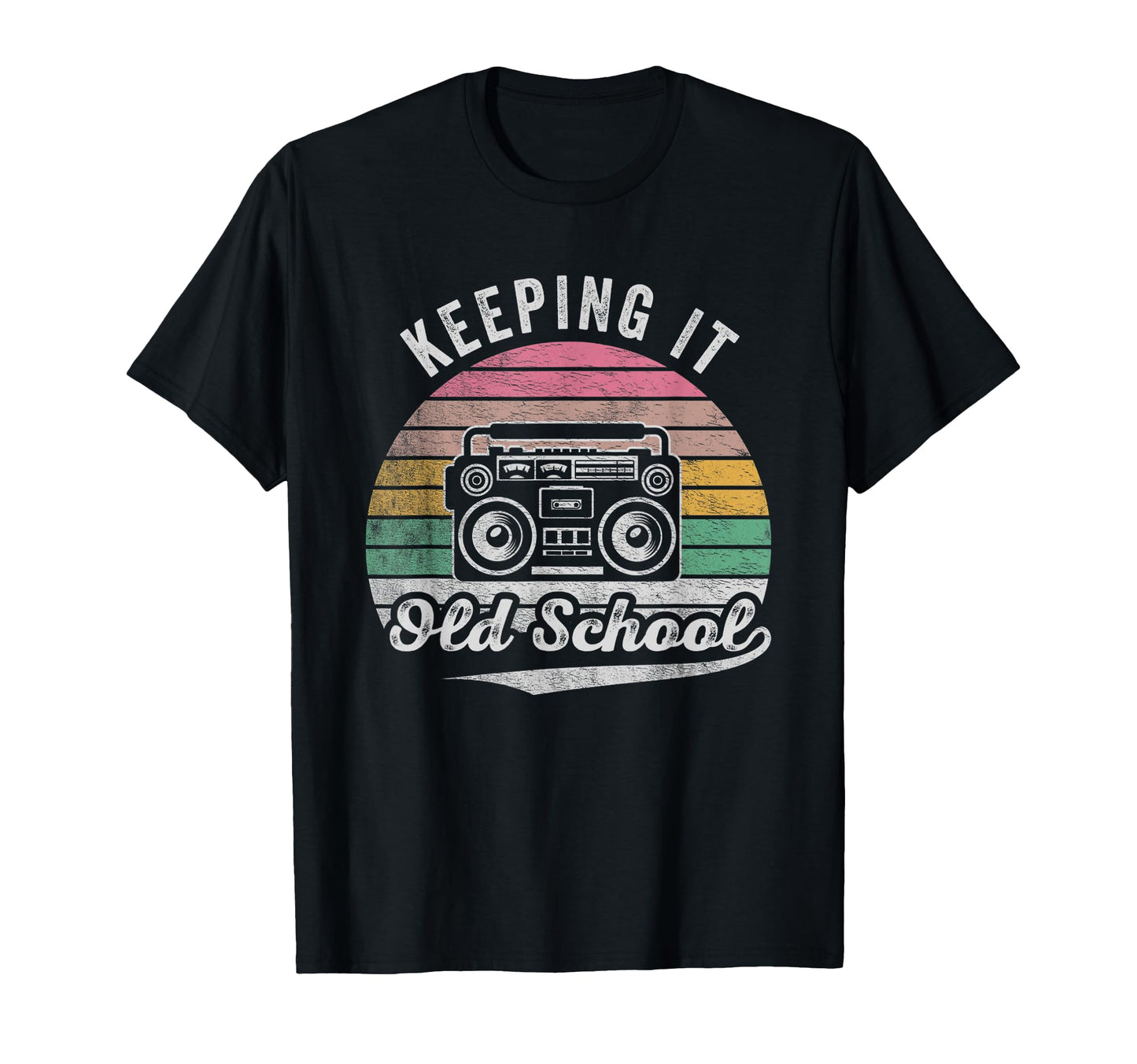 Keeping It Old School 80S 90S Boombox T-Shirt - Minimalist Print Unisex - T-Shirt, Sweatshirt, Hoodie