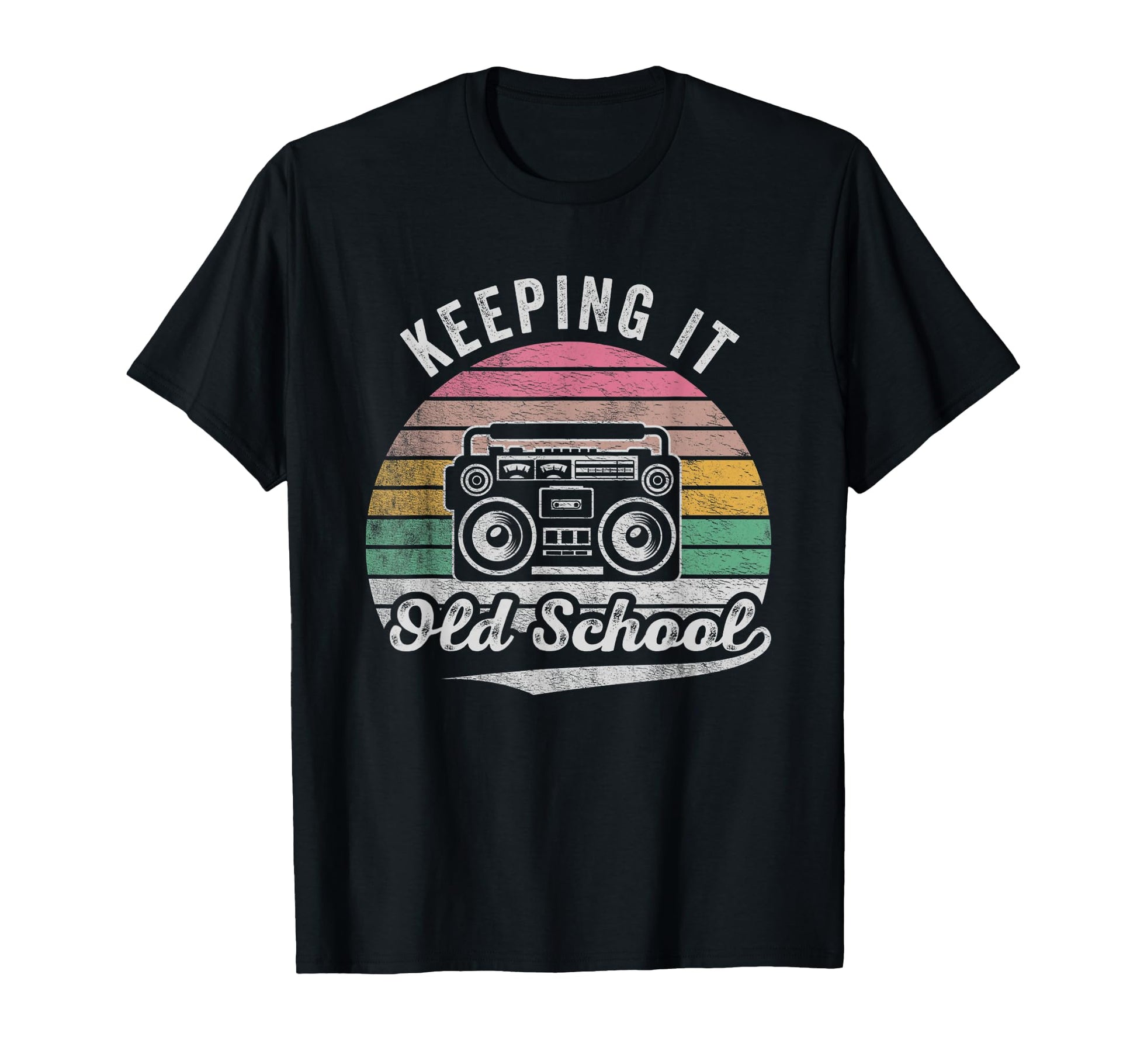Keeping It Old School 80S 90S Boombox T-Shirt - Minimalist Print Unisex - T-Shirt, Sweatshirt, Hoodie