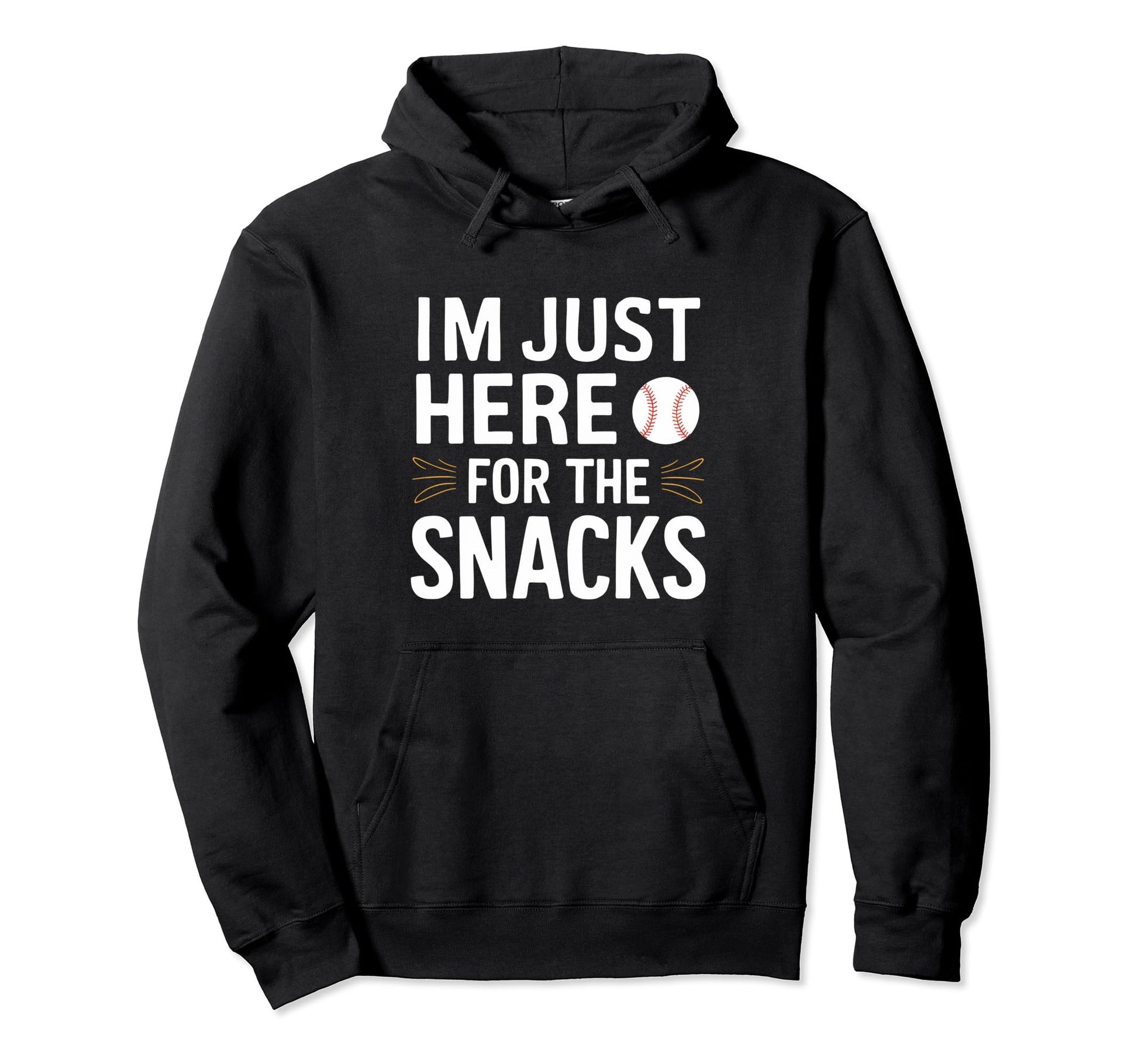 Im Just Here Snacks Baseball Brother Hoodie - Streetwear Style Unisex - T-Shirt, Sweatshirt, Hoodie
