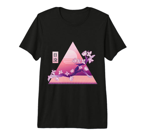 Cherry Blossom Japanese Sakura Vaporwave T-Shirt - Trendy Graphic Unisex - T-Shirt, Sweatshirt, Hoodie