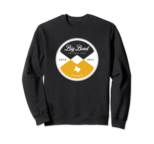 Big Bend National Park Texas Circle Sweatshirt - Graphic Print for Adults - T-Shirt, Sweatshirt, Hoodie