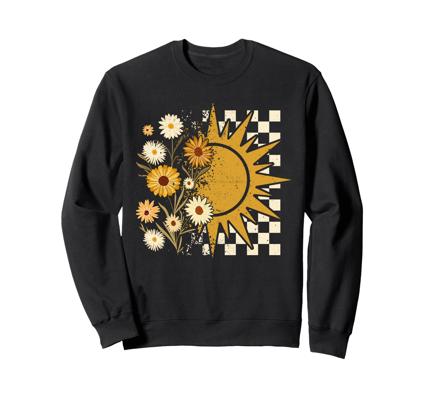 Boho Floral Fall Sun Thanksgiving Sweatshirt - Streetwear Style Men Women - T-Shirt, Sweatshirt, Hoodie