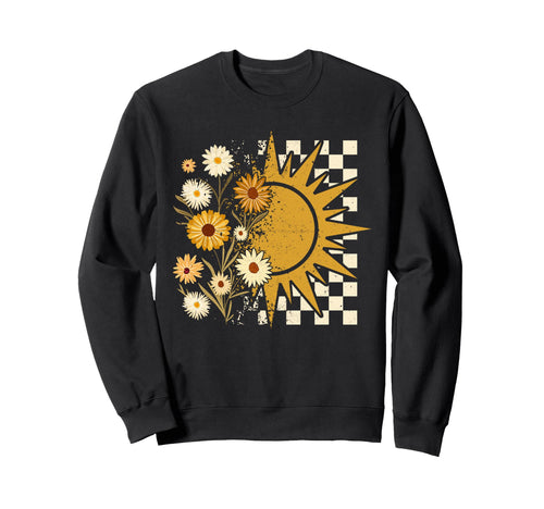 Boho Floral Fall Sun Thanksgiving Sweatshirt - Streetwear Style Men Women - T-Shirt, Sweatshirt, Hoodie