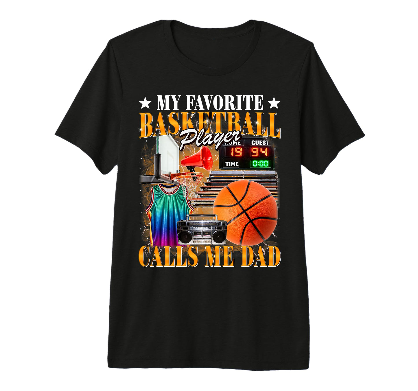 Basketball Player Calls Me Dad T-Shirt - Aesthetic Graphic for Adults - T-Shirt, Sweatshirt, Hoodie