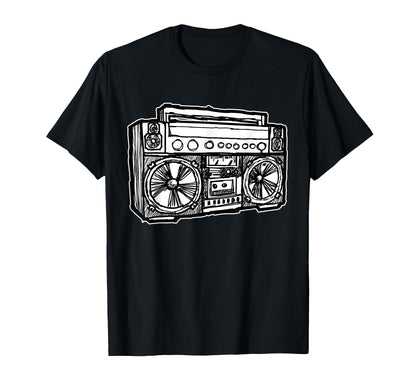 Ghetto Blaster 80S 90S Old School Hip T-Shirt - Aesthetic Graphic Unisex - T-Shirt, Sweatshirt, Hoodie