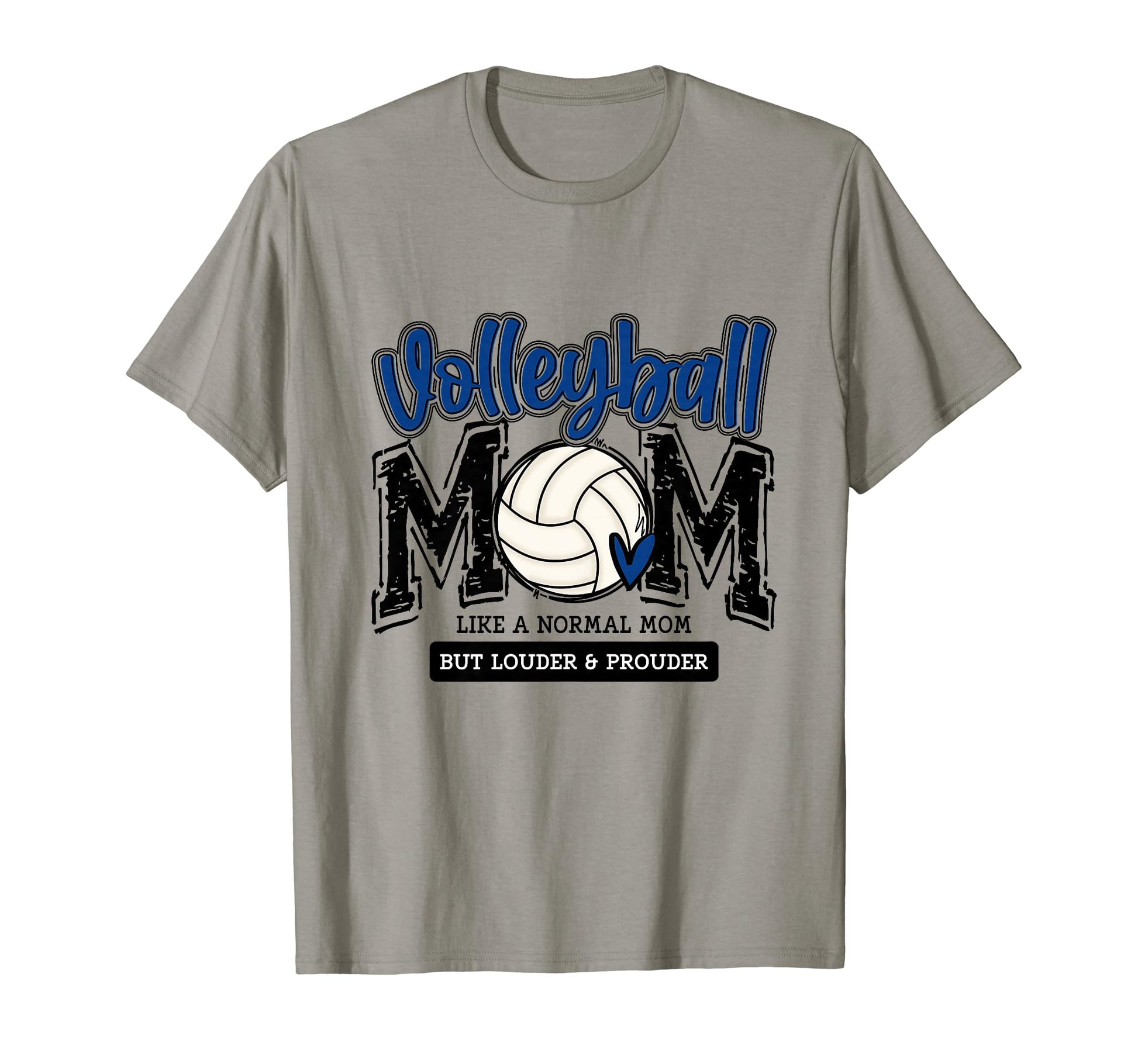 Volleyball Mom Blue Game Day Mama T-Shirt - Casual Everyday Wear Unisex - T-Shirt, Sweatshirt, Hoodie