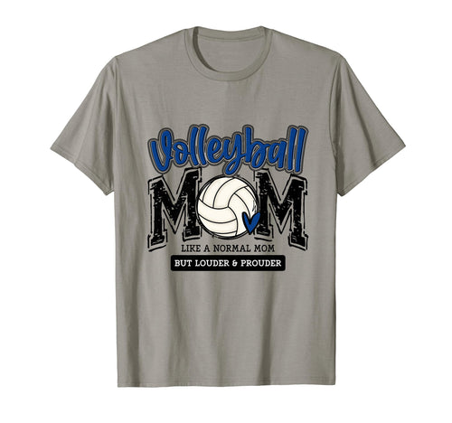 Volleyball Mom Blue Game Day Mama T-Shirt - Casual Everyday Wear Unisex - T-Shirt, Sweatshirt, Hoodie