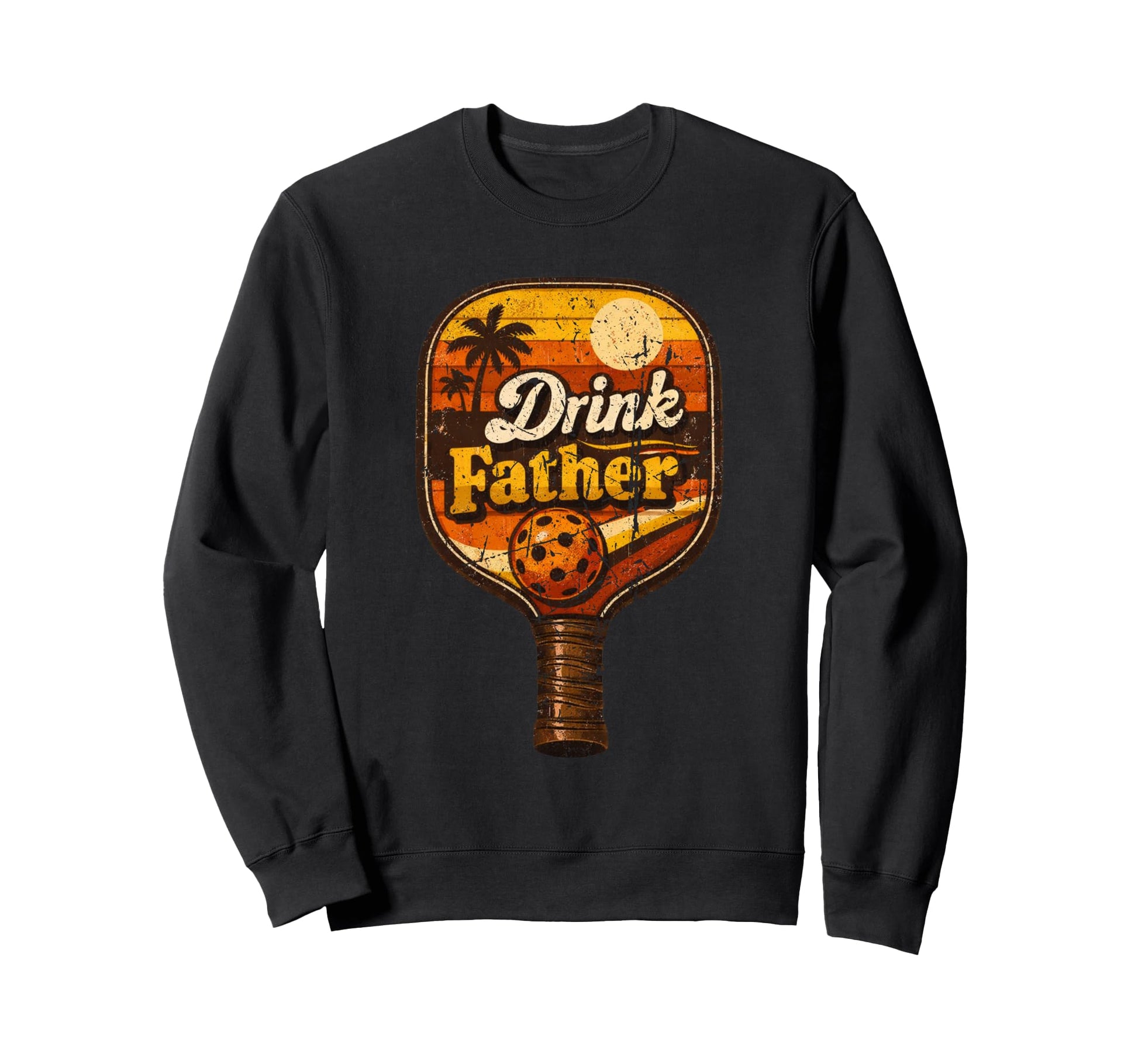 Pickleball Dad Paddles Funny Sweatshirt - Custom Art Print for Adults - T-Shirt, Sweatshirt, Hoodie