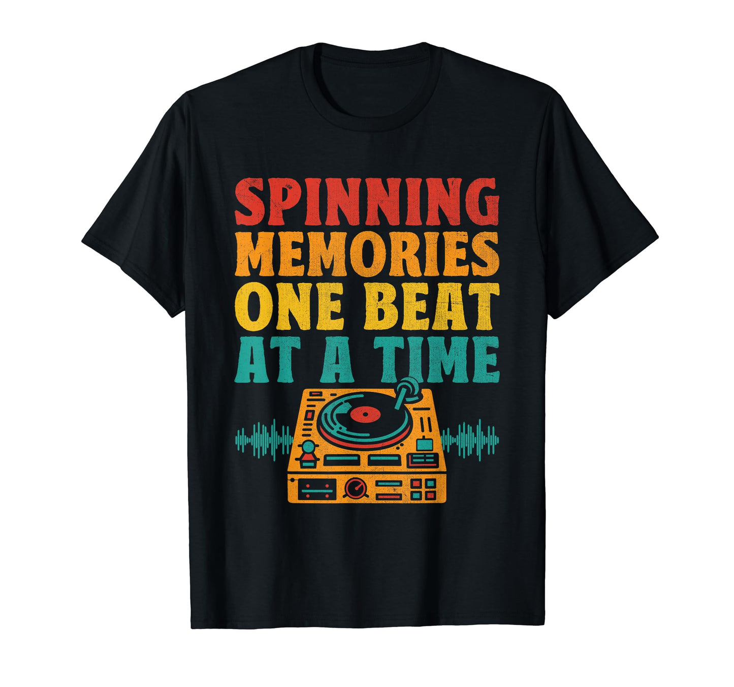 Funny Old School Dj Equipment Table T-Shirt - Minimalist Print Men Women - T-Shirt, Sweatshirt, Hoodie